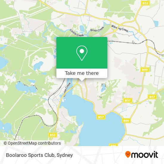 Boolaroo Sports Club map