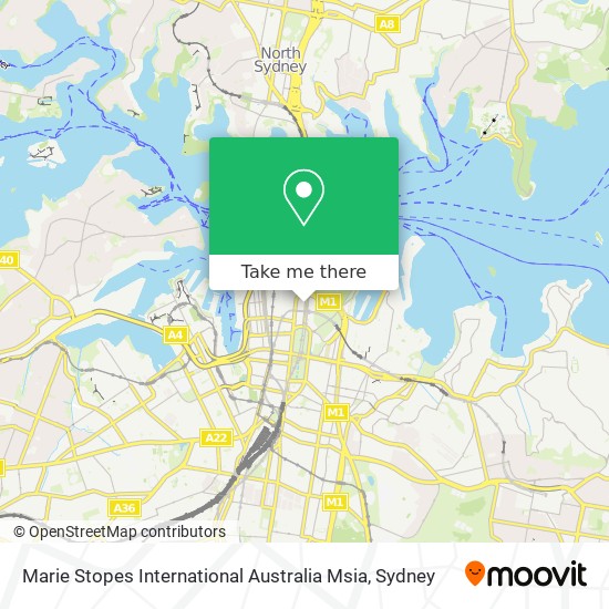 Mapa Marie Stopes International Australia Msia