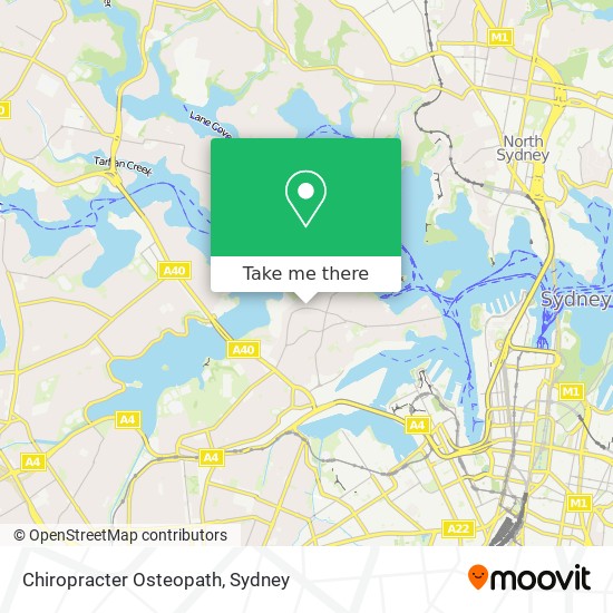 Mapa Chiropracter Osteopath