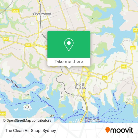 Mapa The Clean Air Shop