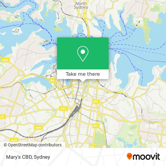 Mary's CBD map