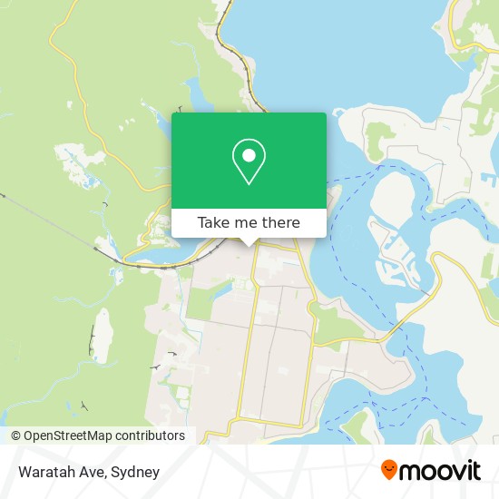 Waratah Ave map