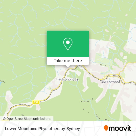 Lower Mountains Physiotherapy map