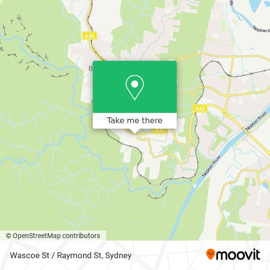Wascoe St / Raymond St map