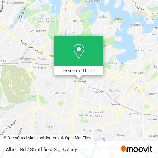 Albert Rd / Strathfield Sq map