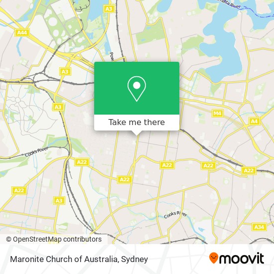 Mapa Maronite Church of Australia