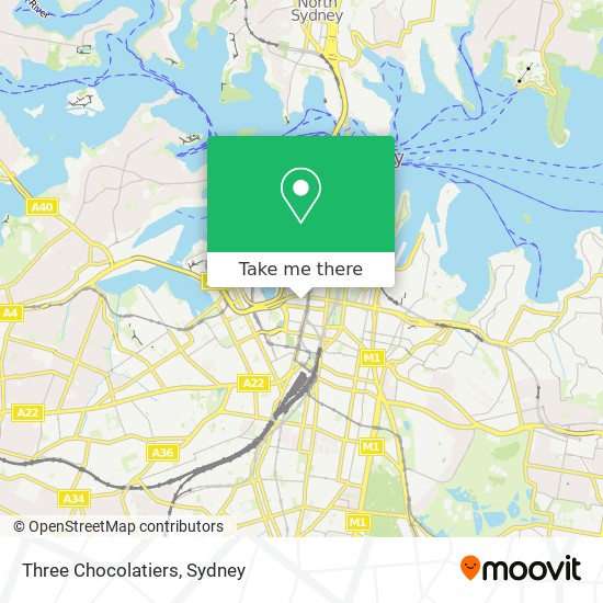 Three Chocolatiers map