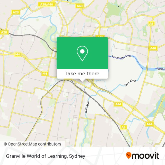 Granville World of Learning map