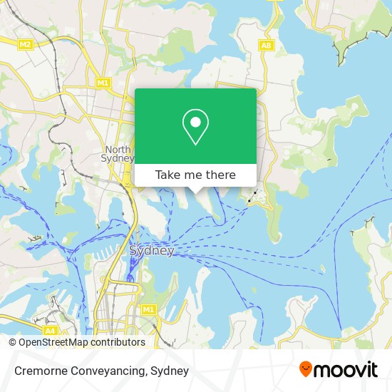 Mapa Cremorne Conveyancing