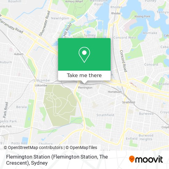 Mapa Flemington Station (Flemington Station, The Crescent)