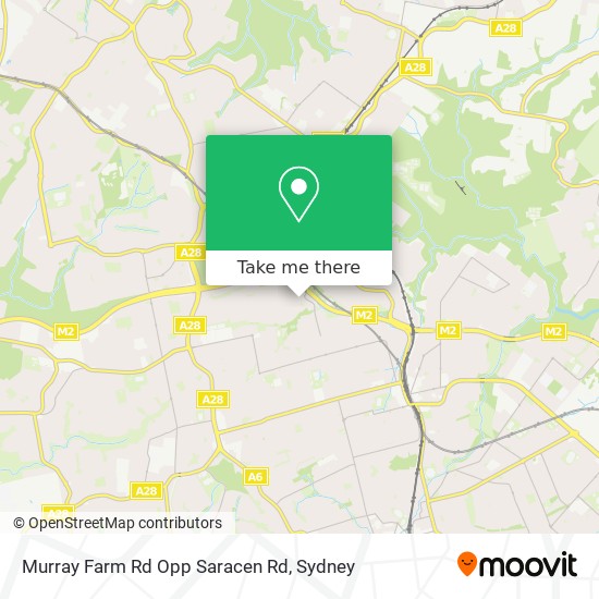 Murray Farm Rd Opp Saracen Rd map