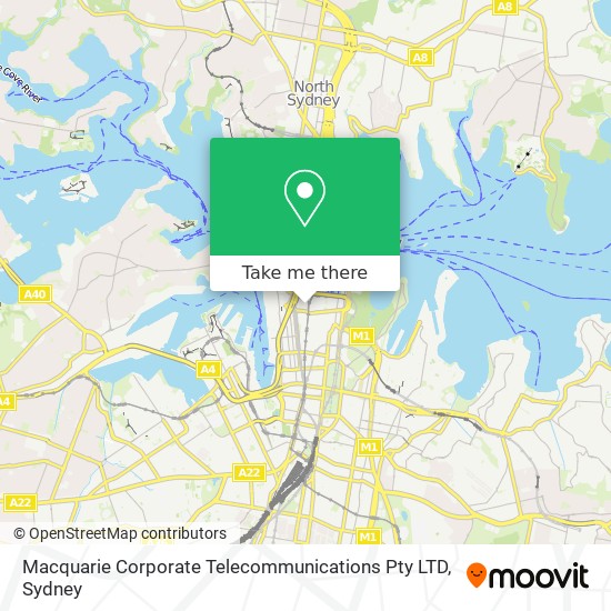 Macquarie Corporate Telecommunications Pty LTD map