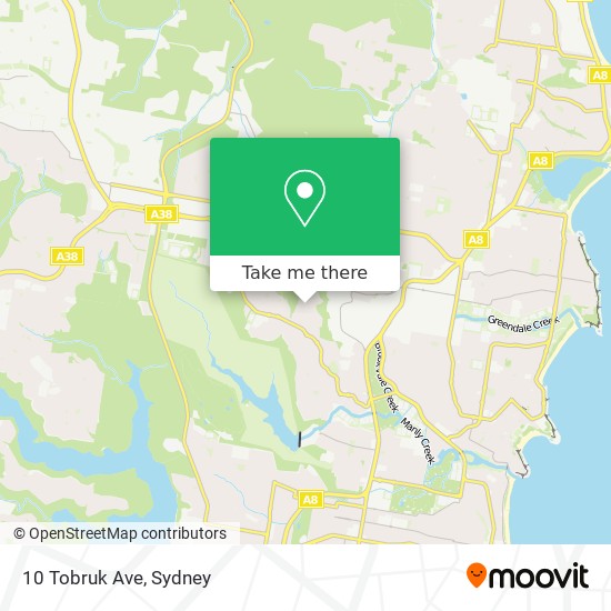 10 Tobruk Ave map
