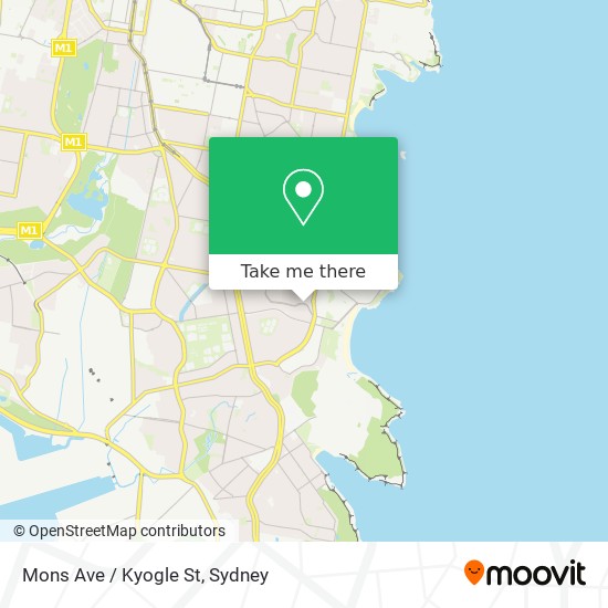 Mons Ave / Kyogle St map