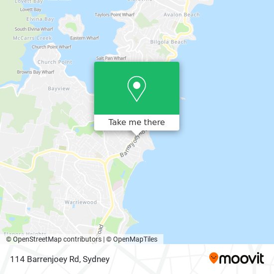 114 Barrenjoey Rd map