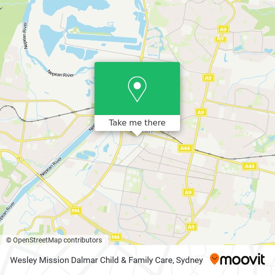 Wesley Mission Dalmar Child & Family Care map