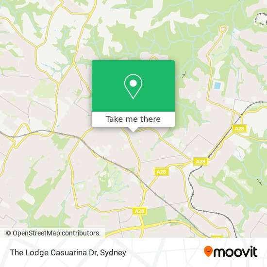 The Lodge Casuarina Dr map