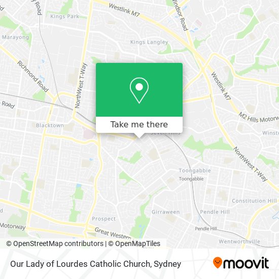 Our Lady of Lourdes Catholic Church map