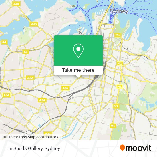 Tin Sheds Gallery map