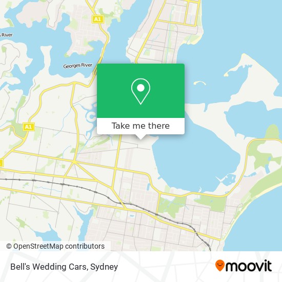 Bell's Wedding Cars map