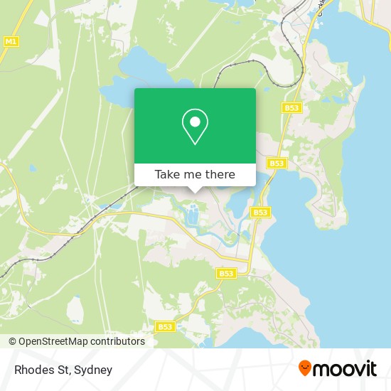 Rhodes St map