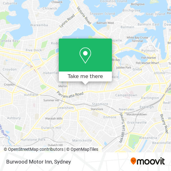 Burwood Motor Inn map