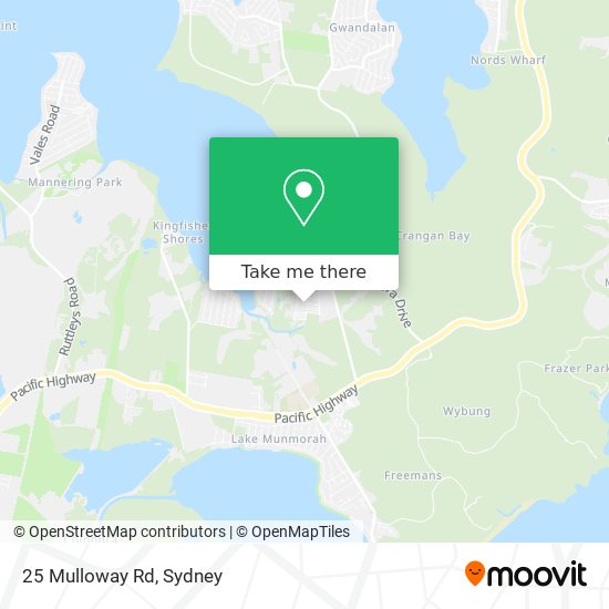 25 Mulloway Rd map