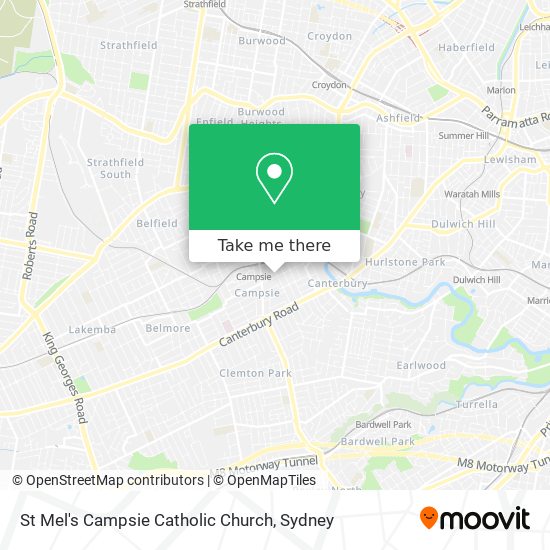 St Mel's Campsie Catholic Church map