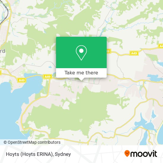 Mapa Hoyts (Hoyts ERINA)