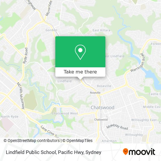 Mapa Lindfield Public School, Pacific Hwy