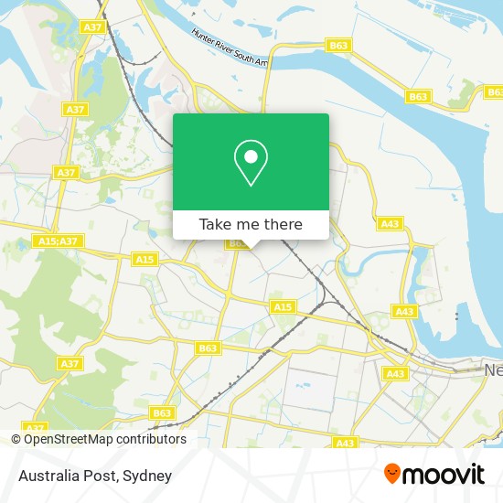 Australia Post map