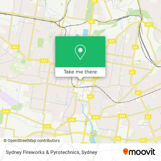 Sydney Fireworks & Pyrotechnics map