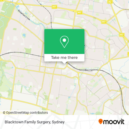 Blacktown Family Surgery map