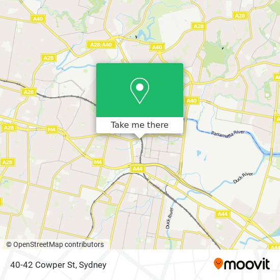 Mapa 40-42 Cowper St