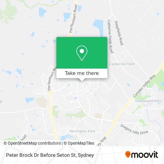 Peter Brock Dr Before Seton St map