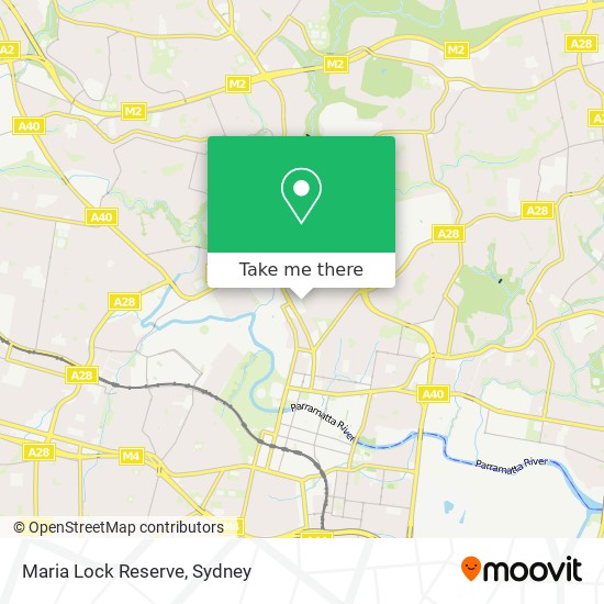 Mapa Maria Lock Reserve