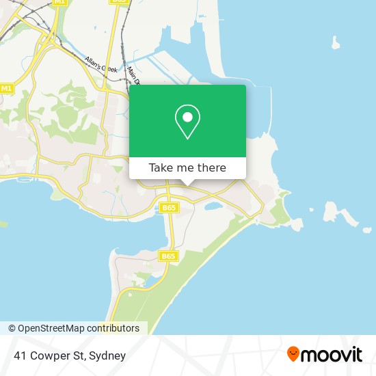 41 Cowper St map