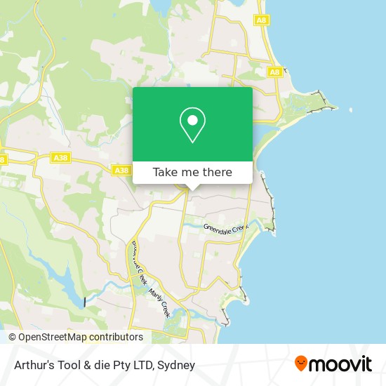 Arthur's Tool & die Pty LTD map