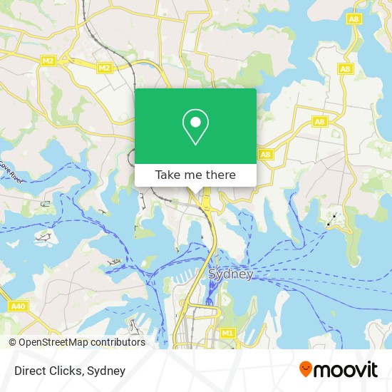 Direct Clicks map