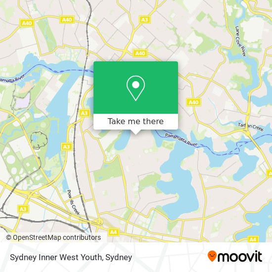 Sydney Inner West Youth map