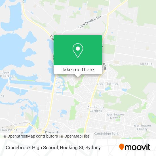 Cranebrook High School, Hosking St map