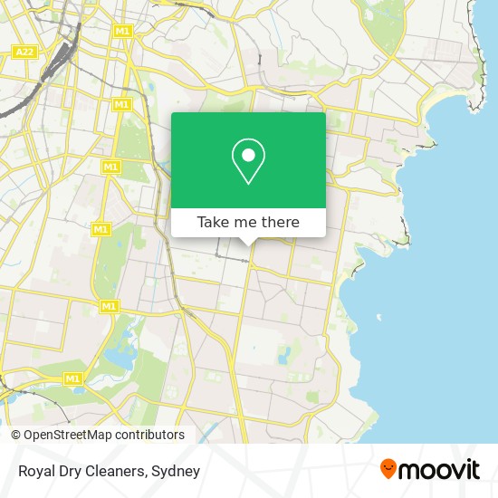 Mapa Royal Dry Cleaners