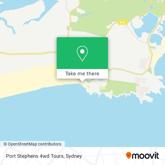 Port Stephens 4wd Tours map