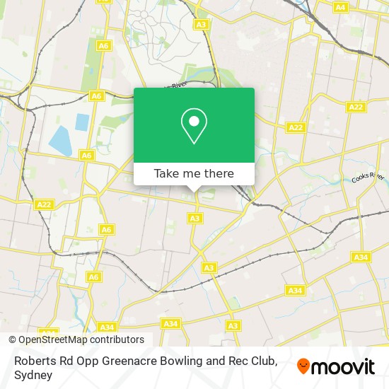 Roberts Rd Opp Greenacre Bowling and Rec Club map
