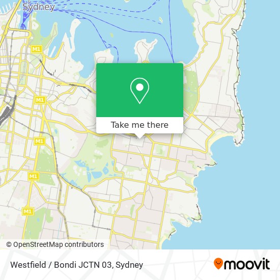 Mapa Westfield / Bondi JCTN 03