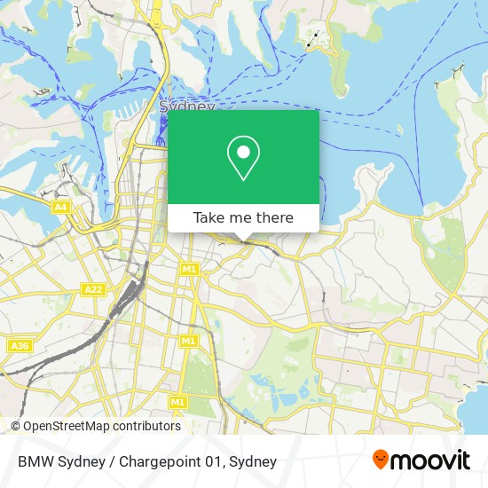 BMW Sydney / Chargepoint 01 map