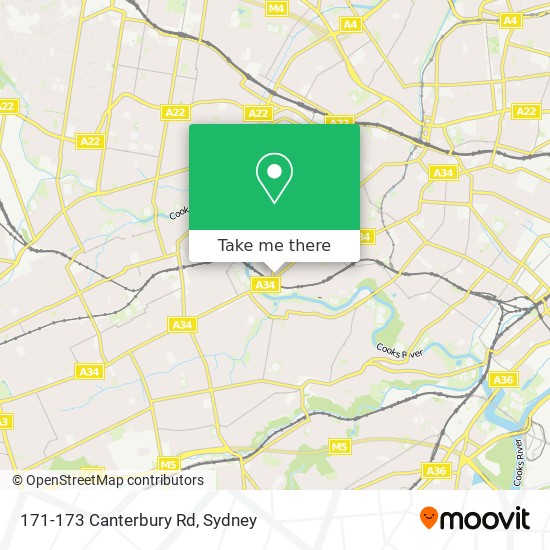 Mapa 171-173 Canterbury Rd