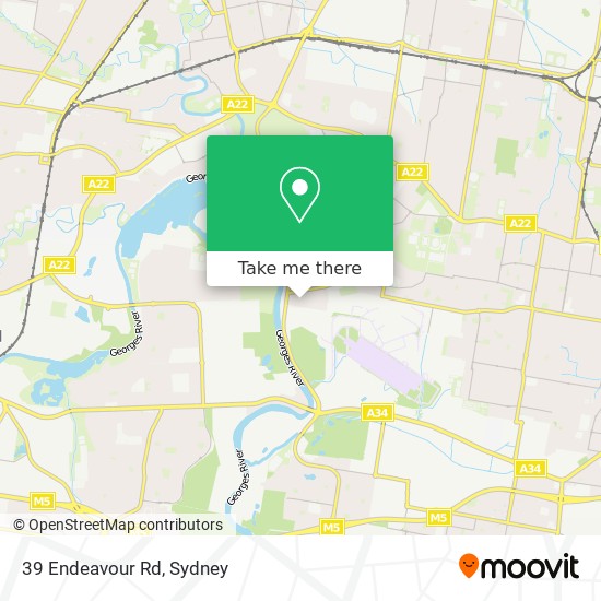 39 Endeavour Rd map