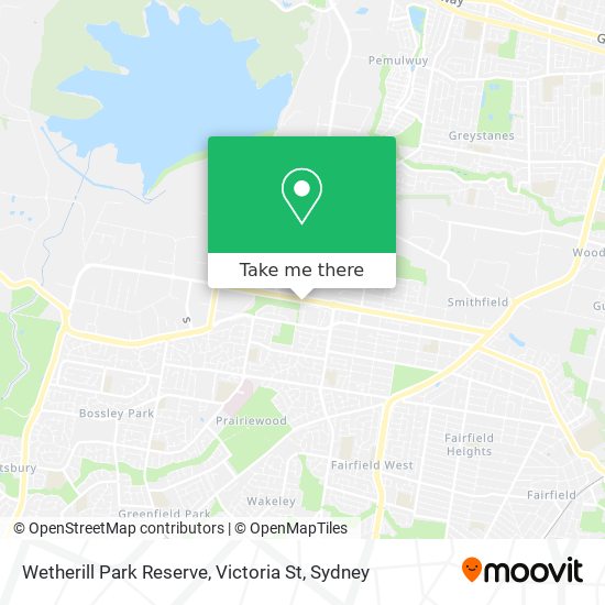 Mapa Wetherill Park Reserve, Victoria St