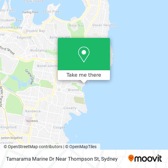 Tamarama Marine Dr Near Thompson St map